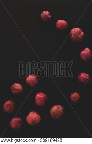 Cambray Pink Potato Macro Close Up