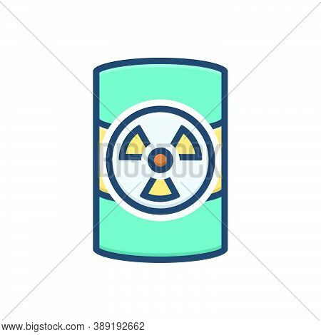 Color Illustration Icon For Hazardous-waste Hazardous Waste Dangerous Perilous Parlous Emergency