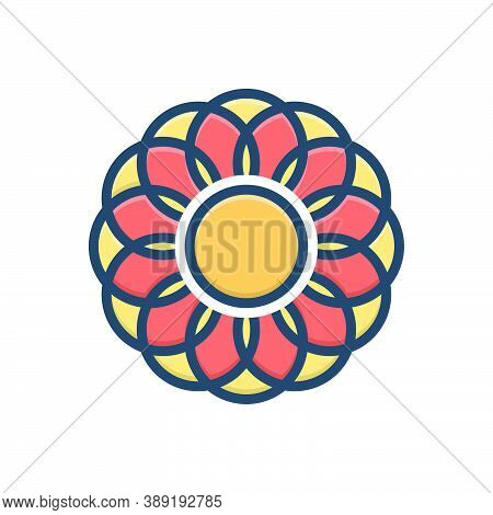 Color Illustration Icon For Mordern Nouveau Newest New Latest Recent