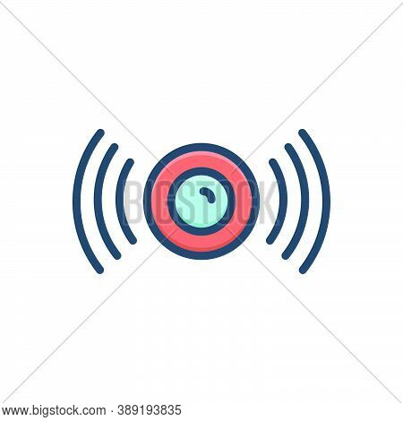 Color Illustration Icon For Photosensor Sensor Autonomous Transportation Technology Camera Applicati