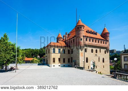 Chateau Saint-maire Or Saint Maire Castle Is A Medieval Castle In Lausanne City, Which Located On Sh