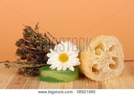 Luffa na kolor tła