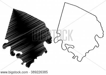 Jessamine County, Kentucky (u.s. County, United States Of America, Usa, U.s., Us) Map Vector Illustr