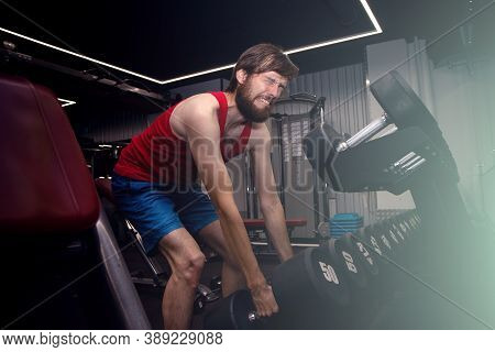 It Too Hard For Me. A Thin Man Cannot Lift Dumbbells. A Thin Man Striving For A Perfect Muscular Bod