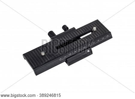Macro Focusing Rail. Isolated On White Background.
