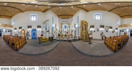 Novogrudok, Belarus - October 2020: Full Spherical Seamless Hdri Panorama 360 Degrees Angle Inside I