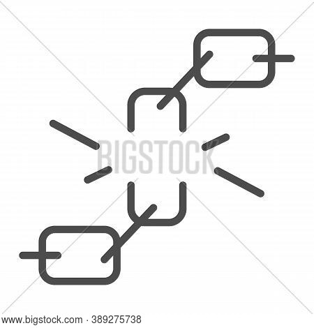 Breaking Chain Symbol Solid Icon, Black Lives Matter Concept, Anti Racism And African Liberation Day