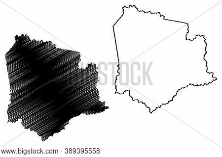 Knott County, Kentucky (u.s. County, United States Of America, Usa, U.s., Us) Map Vector Illustratio
