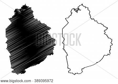 Leslie County, Kentucky (u.s. County, United States Of America, Usa, U.s., Us) Map Vector Illustrati