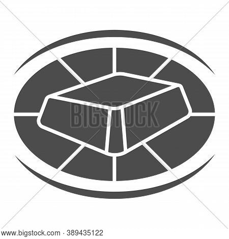 Piece Of Chocolate Solid Icon, Chocolate Festival Concept, Sweet Cocoa Candy Sign On White Backgroun