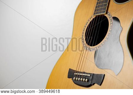 Acoustic Guitar That Is Classic And Beautiful