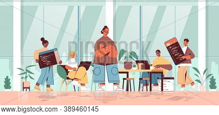 Team Lead Engineer With Mix Race Web Developers Coding Together Creating Program Code Development Of