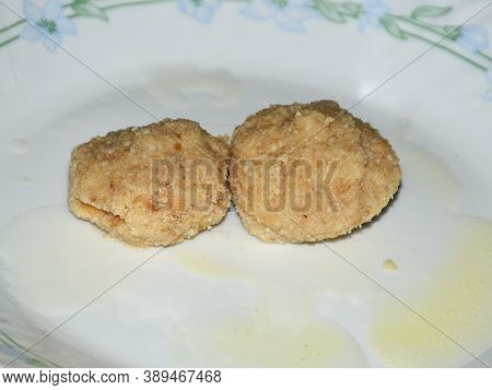 Gupo Sandesh, Indian Delicious Dessert, Created With Milk And Suger