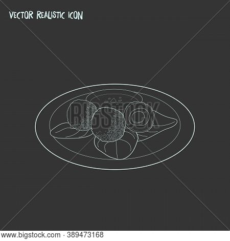 Falafel Icon Line Element. Vector Illustration Of Falafel Icon Line Isolated On Clean Background For
