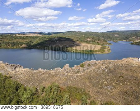 Aerial View Of Pchelina Reservoir, Pernik Region, Bulgaria
