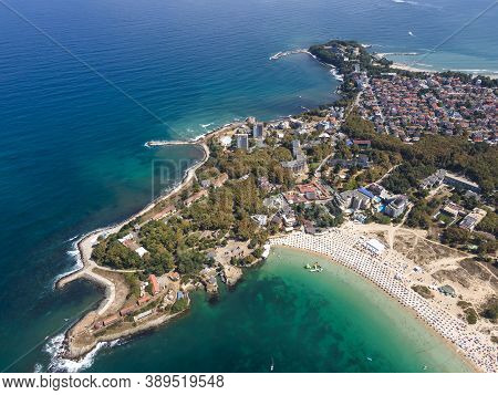 Amazing Aerial View Of Town Of Kiten, Burgas Region, Bulgaria