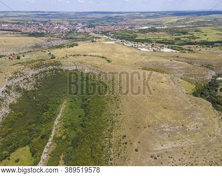 Aerial View Of Iskar Panega Geopark Along The Gold Panega River, Bulgaria