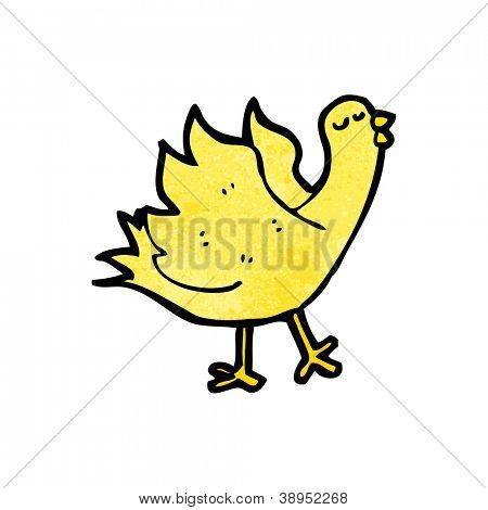 Cartoon fladderende vogel