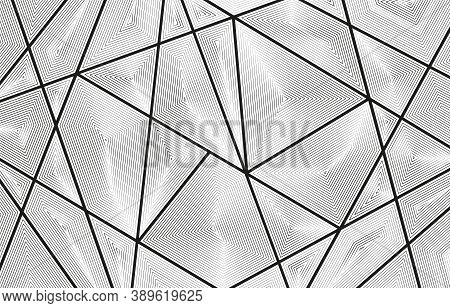 Polygonal Lines Design, Abstract Polygonal Lines, Abstract Background Polygonal On White Background,