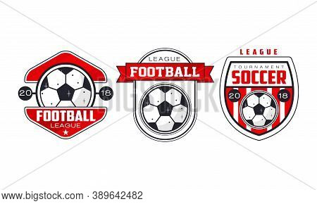 Soccer Or Football Badges Or Labels Vector Set