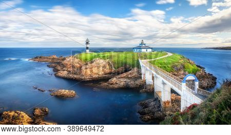 Pancha Island Viewpoint (miradoiro Da Illa Pancha) In Ribadeo, Galicia, Spain