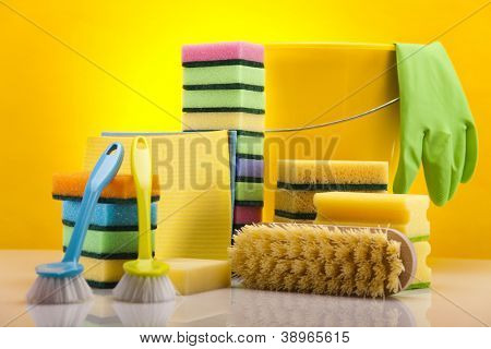 ASet de productos de limpieza