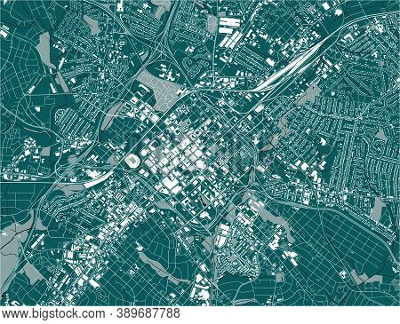 Map Of The City Of Charlotte, Usa