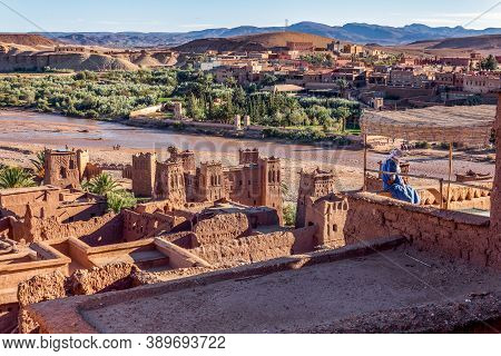 Ait Benhaddou, A Historic Ighrem Or Ksar (fortified Village) Along The Former Caravan Route Between 