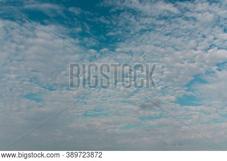 Blue Sky With Clouds. Clouds Background, White Clouds, Blue Sky.copy Space.