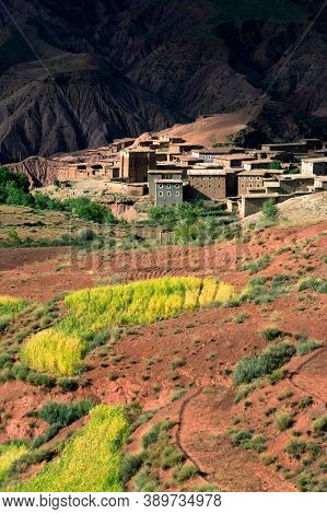 Village in the Atlas mountains, Morocco, Africa