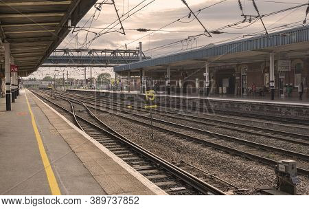 Doncaster, Yorkshire, Northern England -  October 7, 2020. Number 15 In The Middle Of The Train Trac