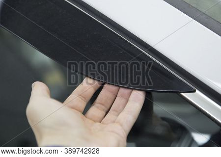 Deflectors For Car Windows.additional Equipment For The Car.