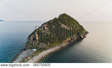 Lighthouse At Cape Chirikov. Sea Of Okhotsk.