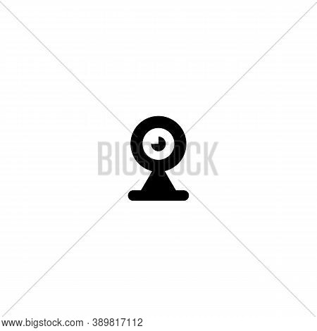 Webcam Icon Black On A White Background. Vector Eps10