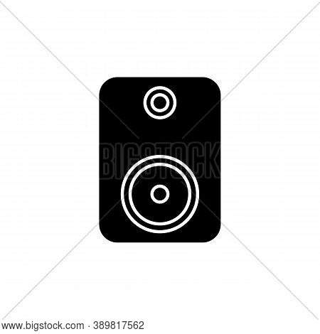 Musical Column Black On A White Background. Vector Eps10