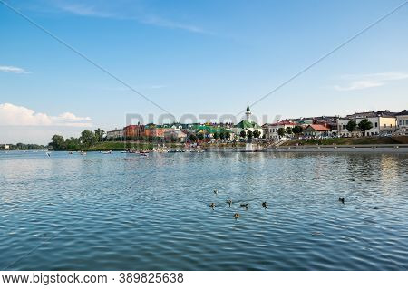 View Of The Lake Nizhny Kaban In The Historical Center Of Kazan, Capital Of Republic Tatarstan, Russ