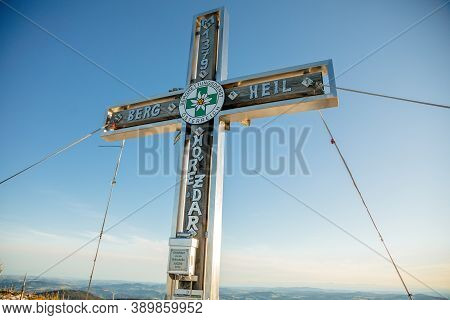 The Plöckenstein (plechy), A Mountain, 1,379 M High, In The Bohemian Forest On The Austro-czech Bord