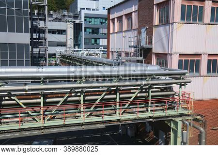 Wuppertal, Germany - September 19, 2020: Bayer Pharmaceutical Factory In Wuppertal, Germany. Bayer I