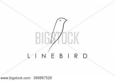 Line Bird Logo Suitable For Business, Education Etc