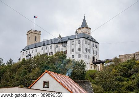 Medieval Castle Rozmberk Nad Vltavou, South Bohemia, Czech Republic, September 26, 2020