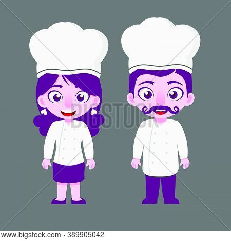 International Chef Day, International Day Profession Chef, Simple Cartoon Illustration, Greeting, Ba