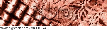 Watercolor Banner Print. Caramel Dirty Art