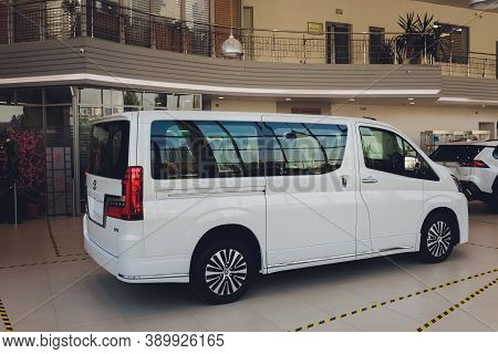 Ufa, Russia, Toyota Shop, 5 November, 2019: Toyota Alphard Car Is Displaying At Toyota.