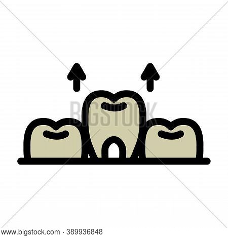 Removal Of A Tooth Icon. Outline Removal Of A Tooth Vector Icon For Web Design Isolated On White Bac