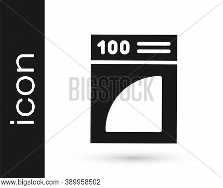 Grey Coffee Paper Filter Icon Isolated On White Background. Vector Illustration