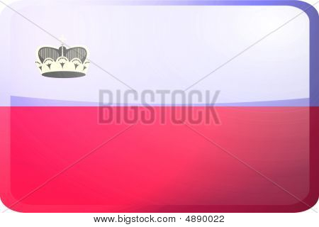 Bandiera di Lichenstein pulsante