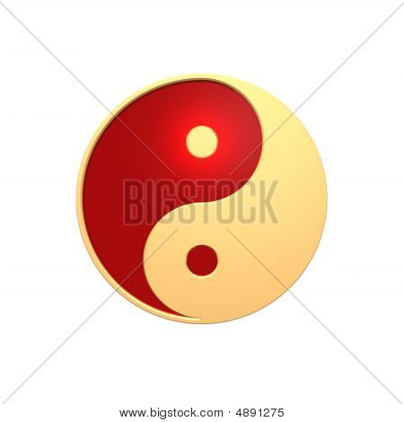 Ouro Tai Chi - sinal de Yin Yang