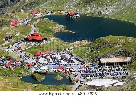 Lago Balea nei monti Fagaras, Romania