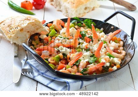 Greek saganaki
