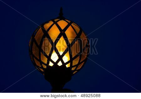 Home light on evening